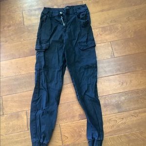 Black cargo pants